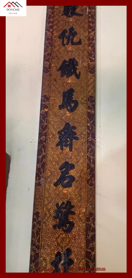 Câu đối thờ đình làng chữ Sơn hà khôi Việt/ Định vũ tráng Nam giao